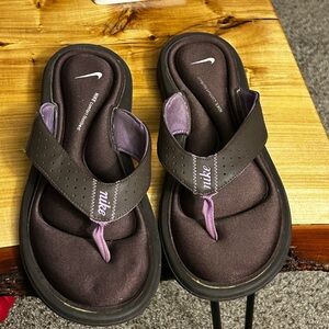 Nike Women's Sandals in Brown and Purple